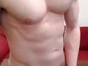 masturbation, amateur, énorme-bite, gay, solo, musclé, bite, sous-vêtements