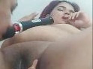 orgasmo, coño-pussy, amateur, polla-enorme, casero, latino, pareja, polla