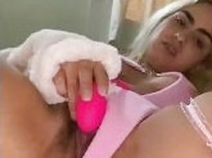 masturbación, orgasmo, squirting, amateur, adolescente, latino, rubia, a-solas