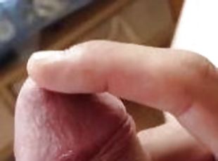 masturbation, amatör, massage, ensam, kuk, saftig