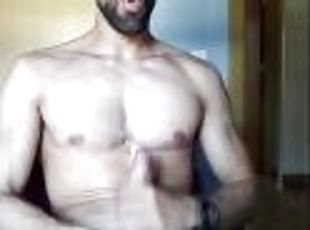 masturbation, amateur, ejaculation-sur-le-corps, énorme-bite, gay, branlette, secousses, européenne, euro, solo