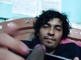 masturbation, amateur, énorme-bite, ados, solo, bite