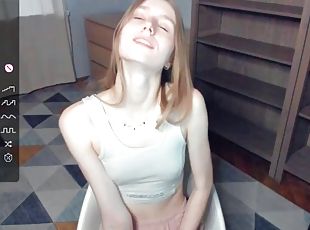 masturbation, amateur, babes, ados, point-de-vue, blonde, solo